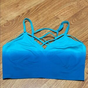 Blue Gradient Cacique by Lane Bryant Sports Bra Size 14/16